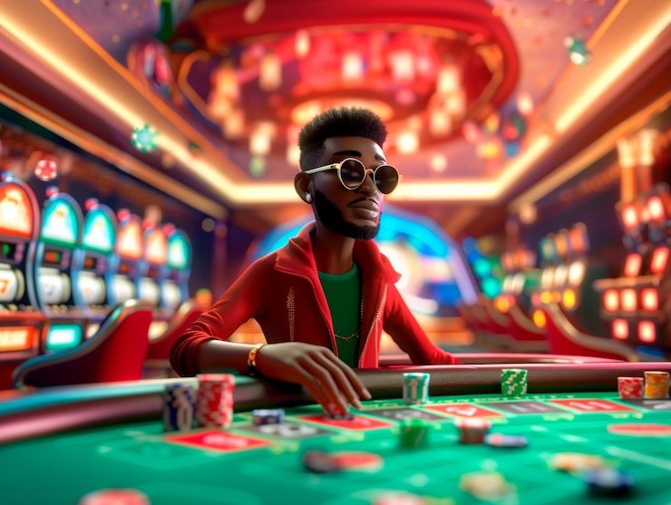 Pemain bermain live casino melalui perangkat mobile dengan dealer langsung